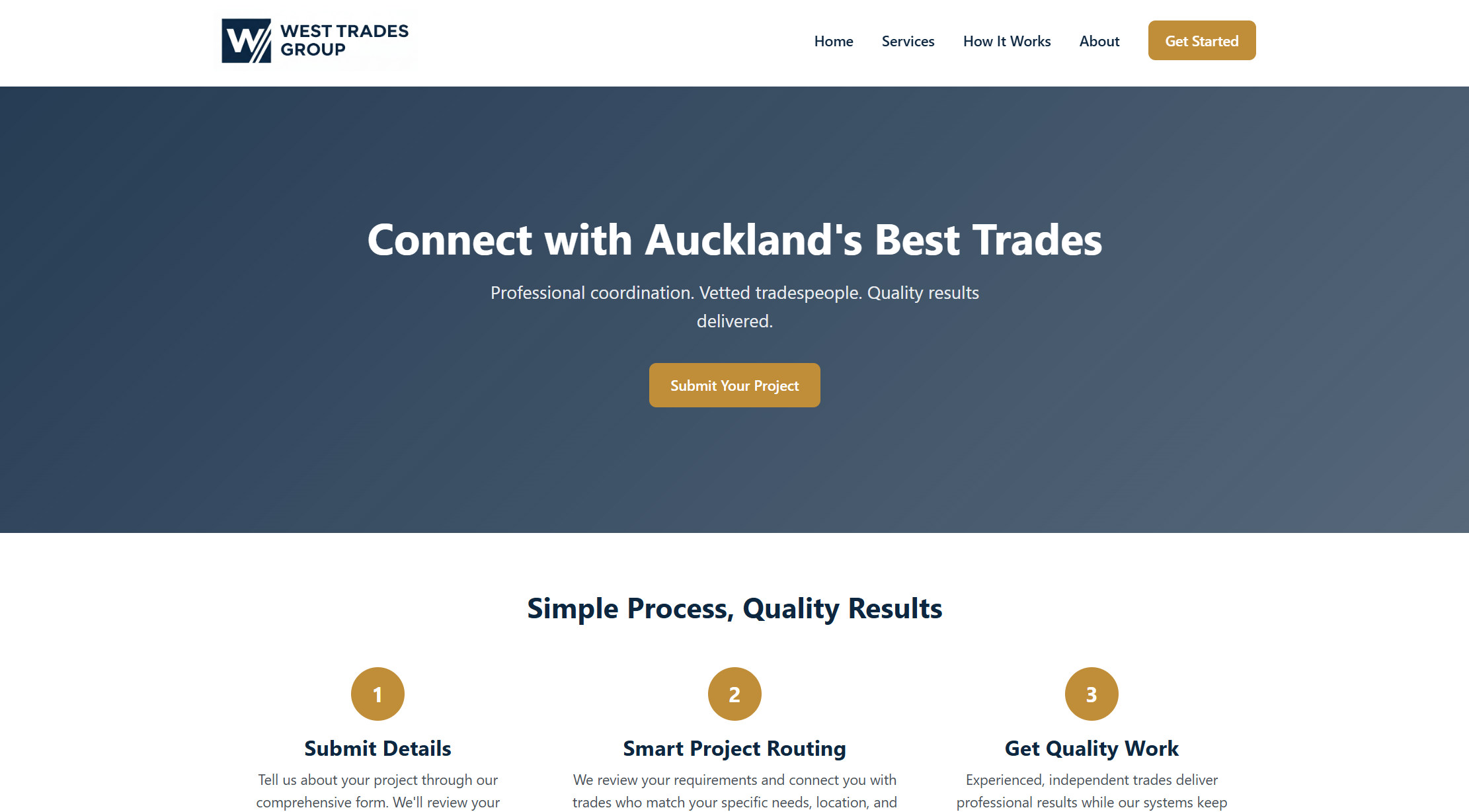 West Trades Group website